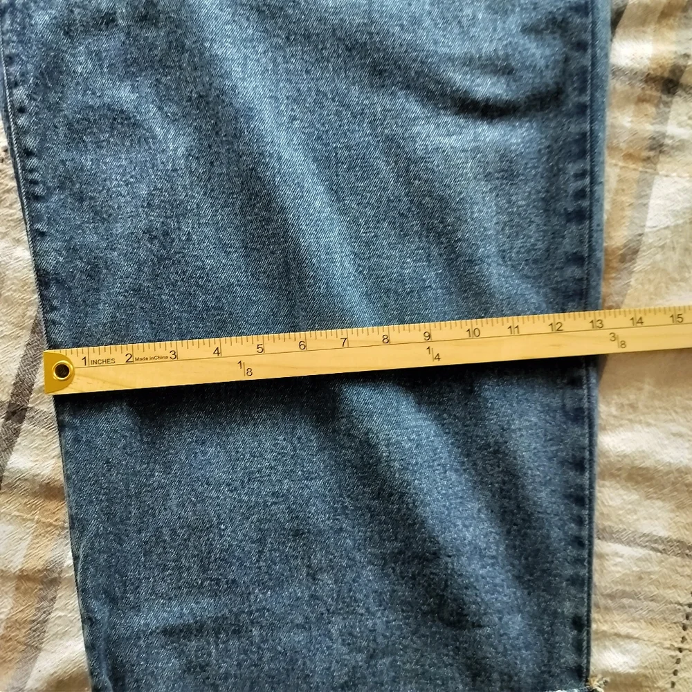 Ava‎ & Viv High Rise Cuffed Straight Jean Sz 24 Casual Chic Vintage 90's - Picture 11 of 12